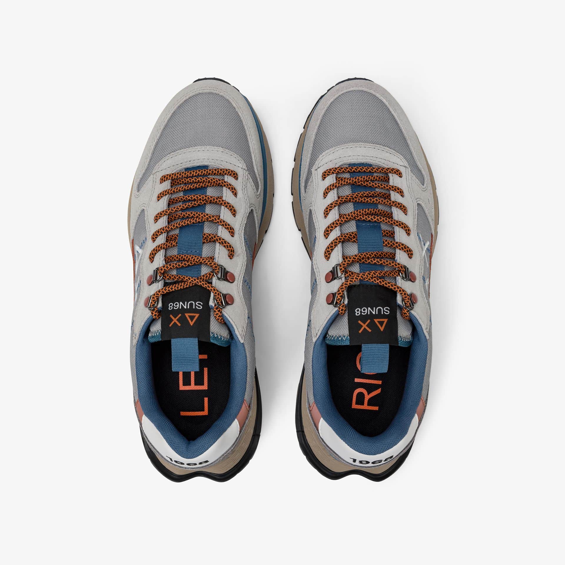 נעלי סניקרס לגבר SUN68 FIRE & CAMPING - Grey