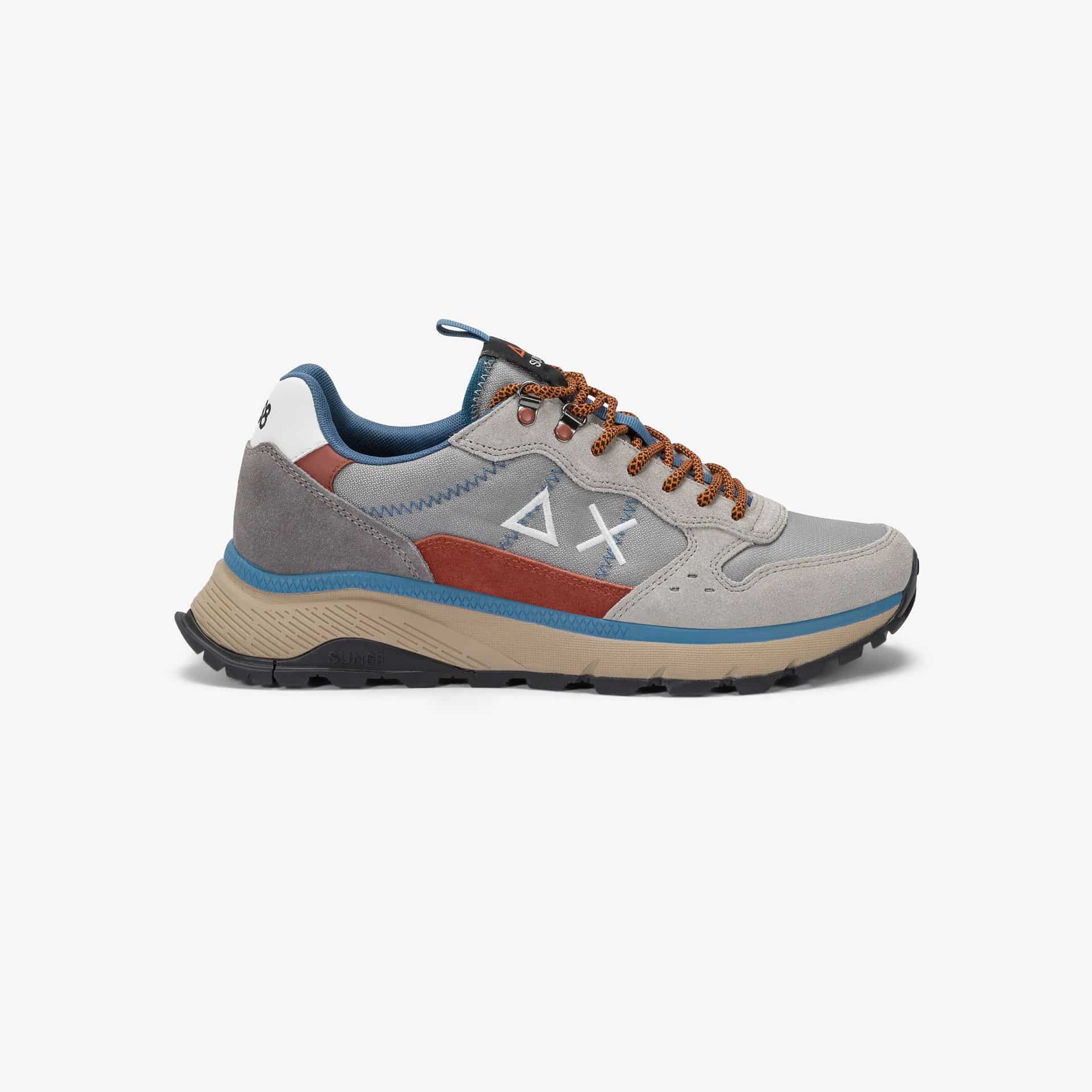 נעלי סניקרס לגבר SUN68 FIRE & CAMPING - Grey