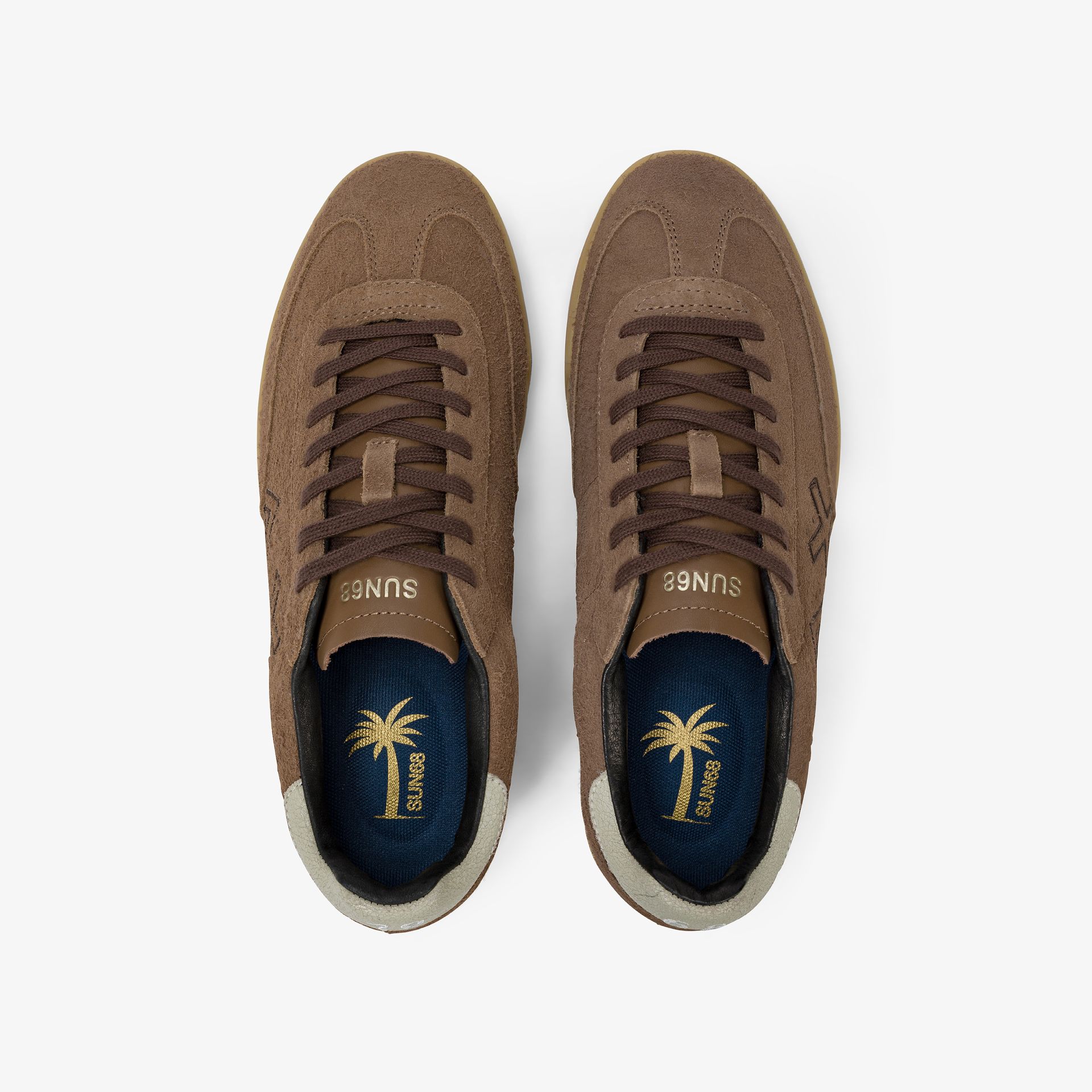 נעלי סניקרס לגבר SUN68 CALIFORNIA SUN- Brown
