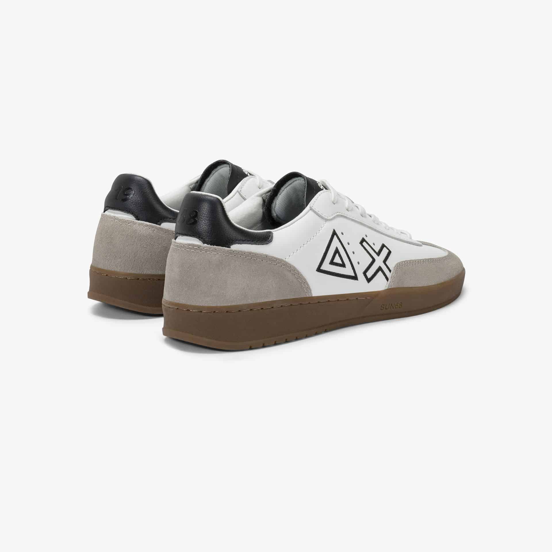 נעלי סניקרס לגבר SUN68 CALIFORNIA SUN LEATHER- White