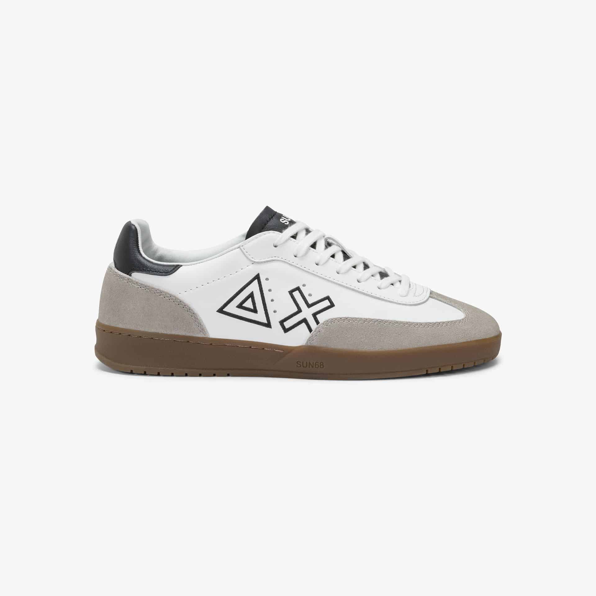 נעלי סניקרס לגבר SUN68 CALIFORNIA SUN LEATHER- White