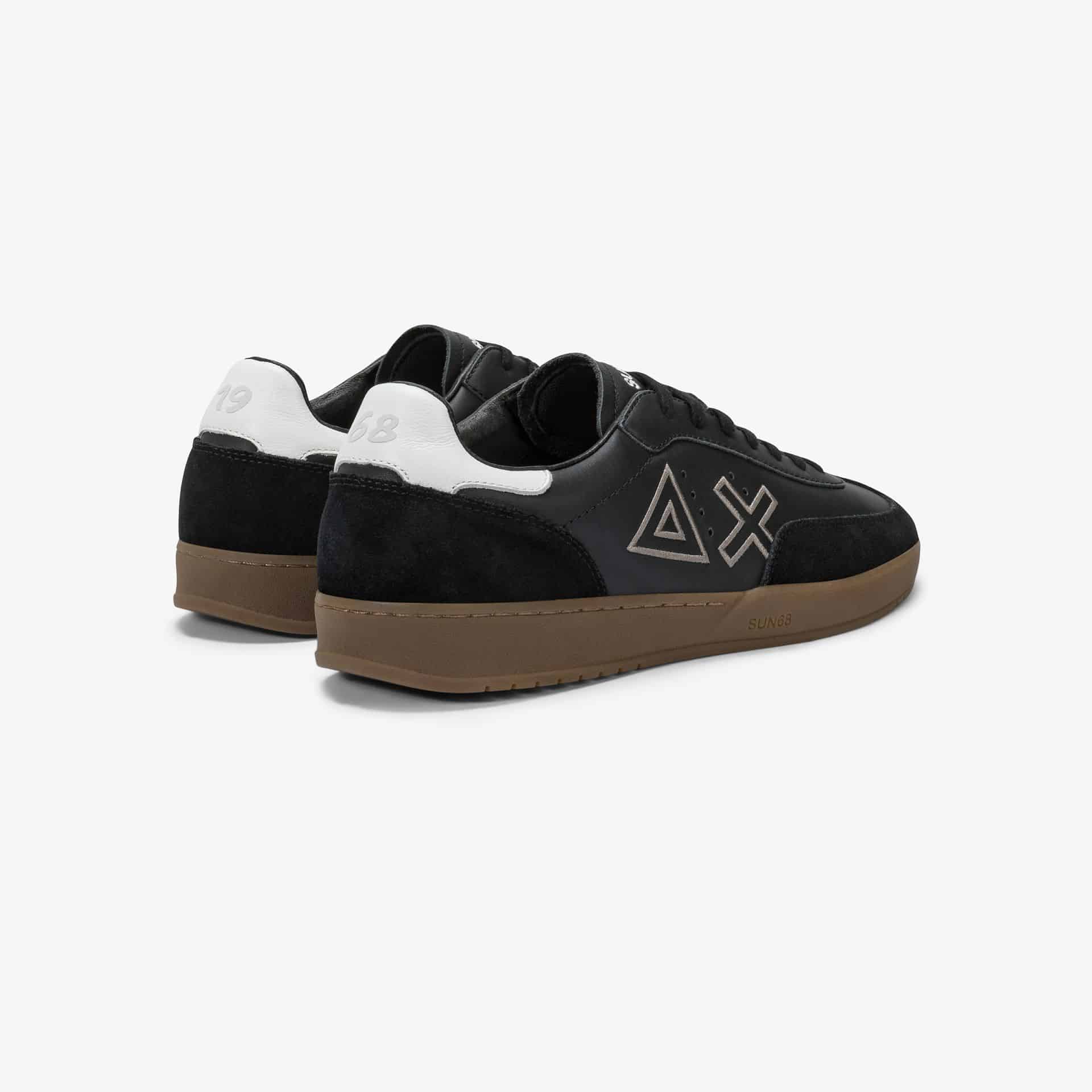 נעלי סניקרס לגבר SUN68 CALIFORNIA SUN LEATHER- Black