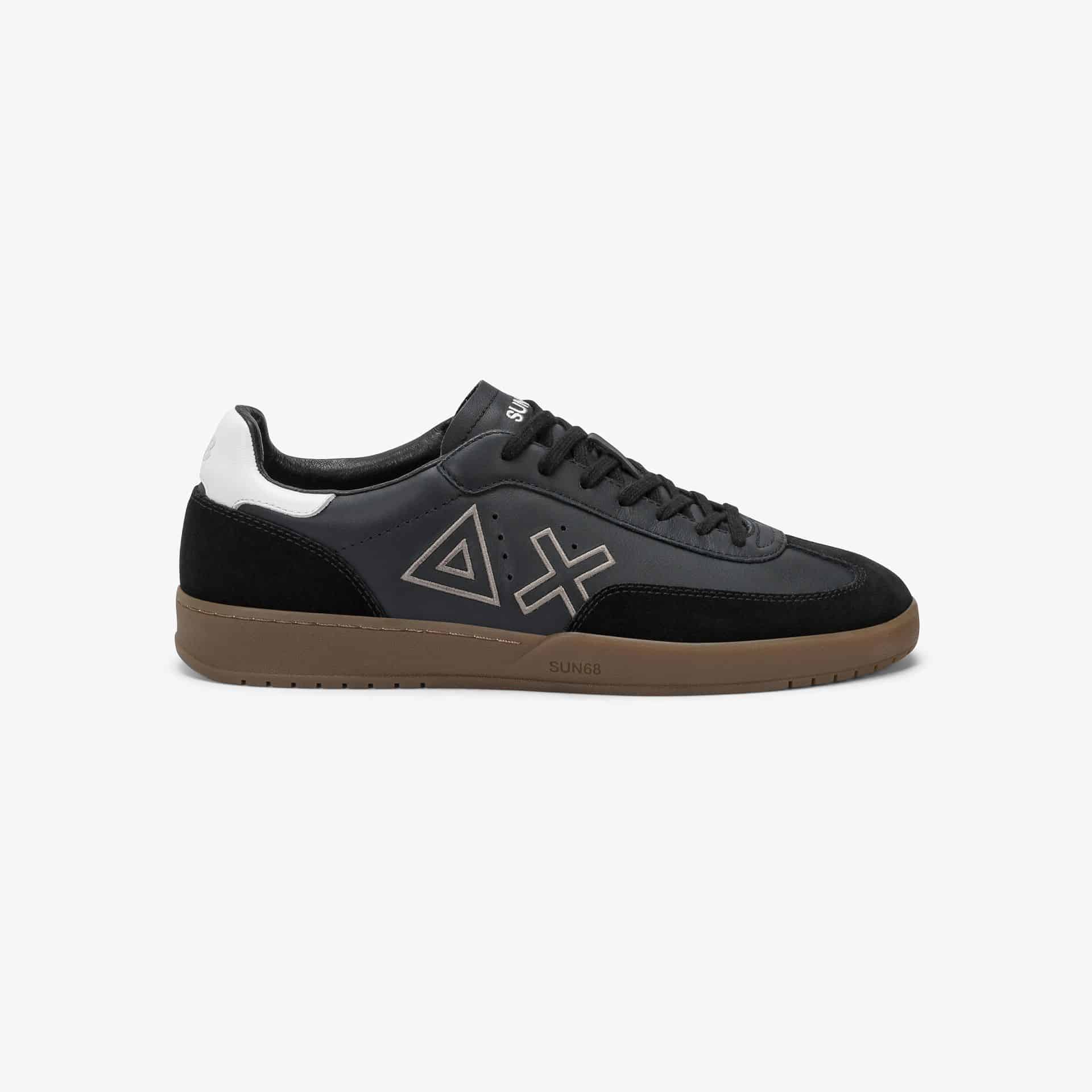 נעלי סניקרס לגבר SUN68 CALIFORNIA SUN LEATHER- Black