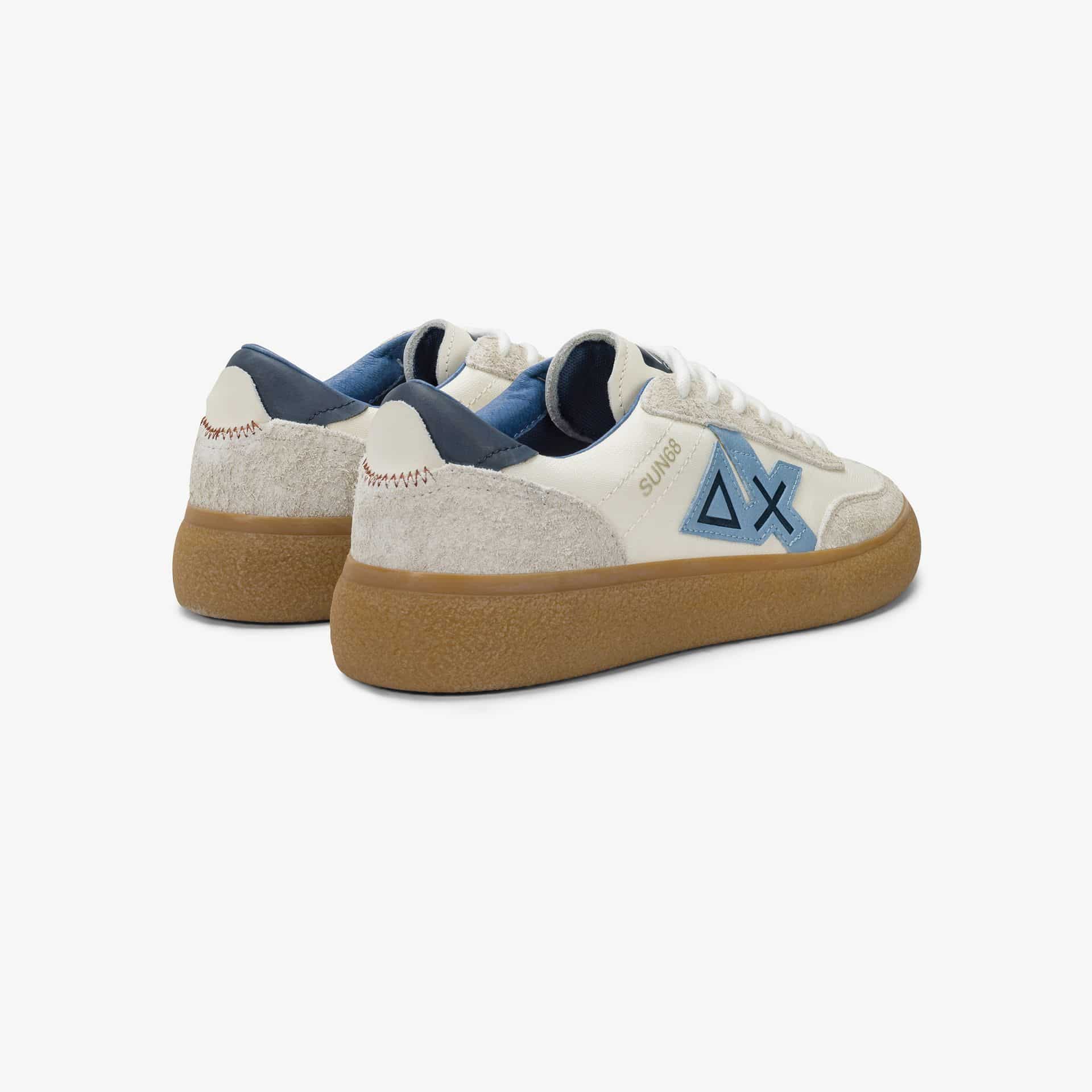 נעלי סניקרס לגבר SUN68 LUIS LOW- Off White