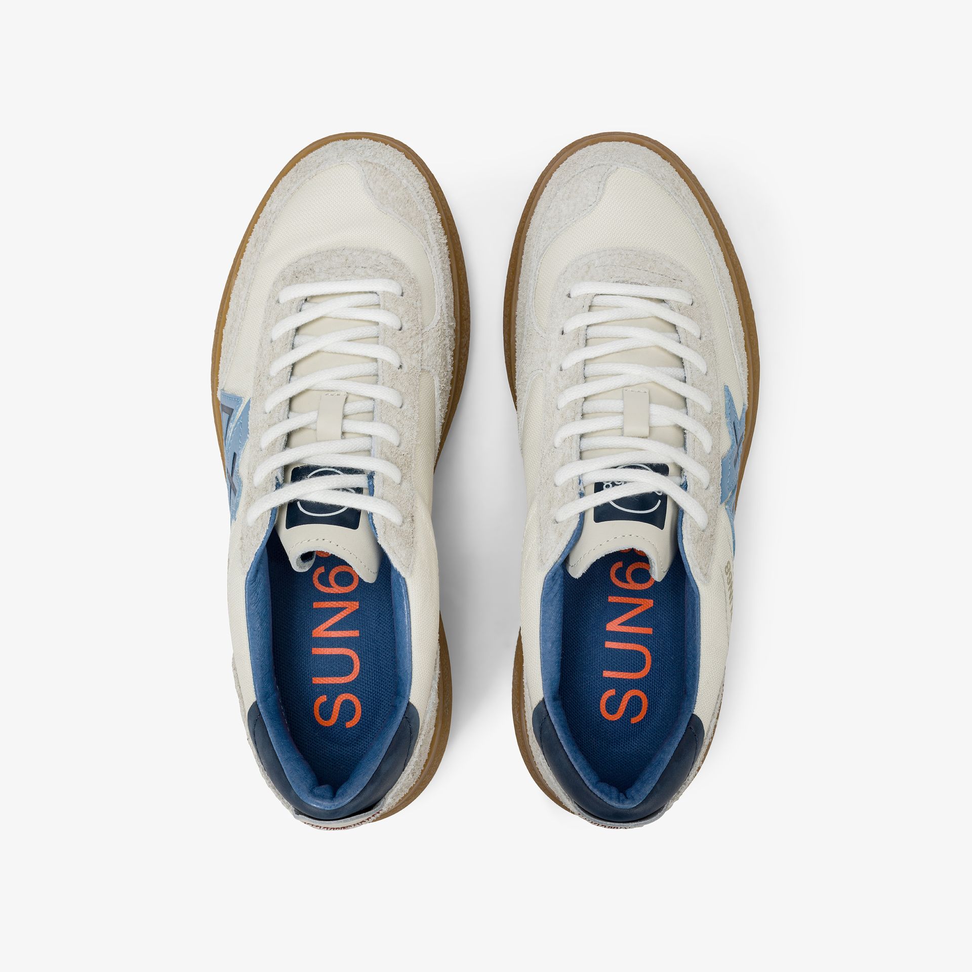 נעלי סניקרס לגבר SUN68 LUIS LOW- Off White