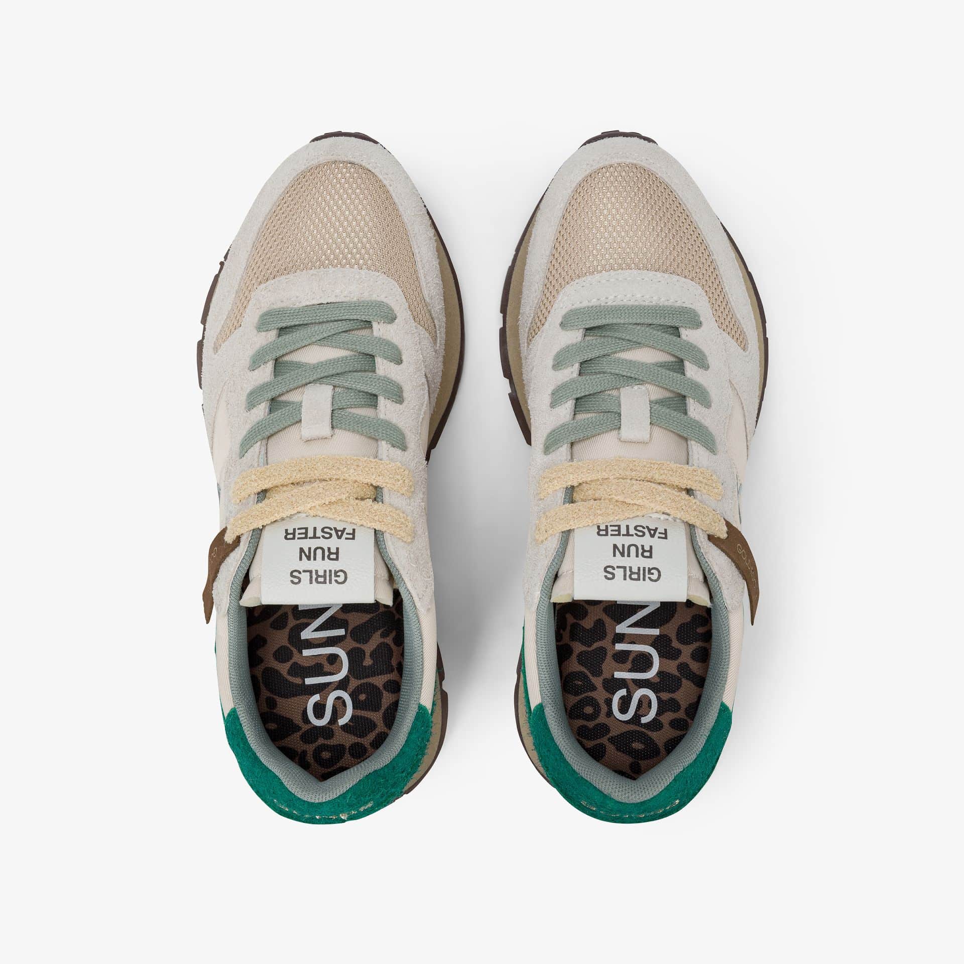 נעלי סניקרס לאישה SUN68 ALLY VINTAGE- Off White