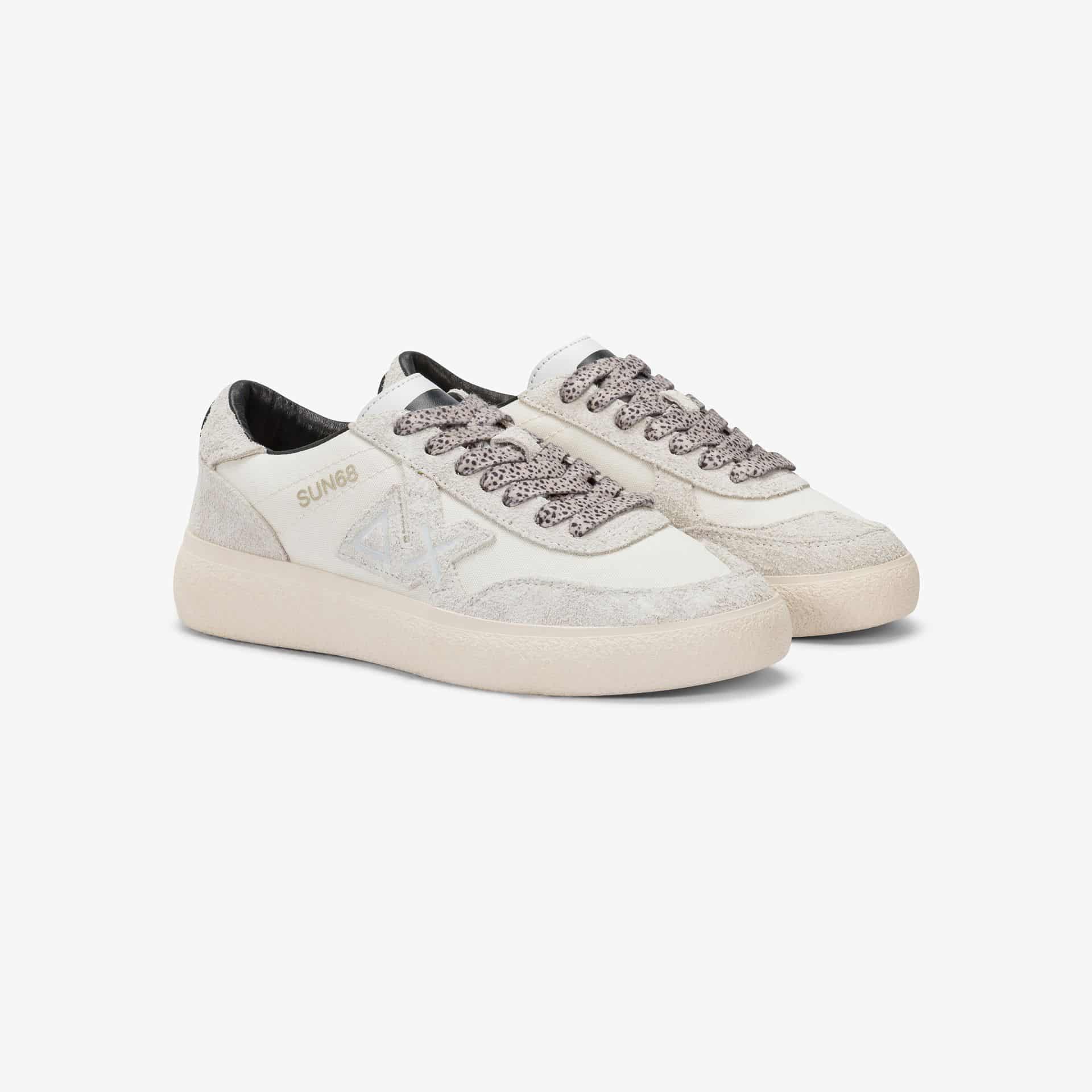 נעלי סניקרס לאישה SUN68 SALLY - OFF WHITE