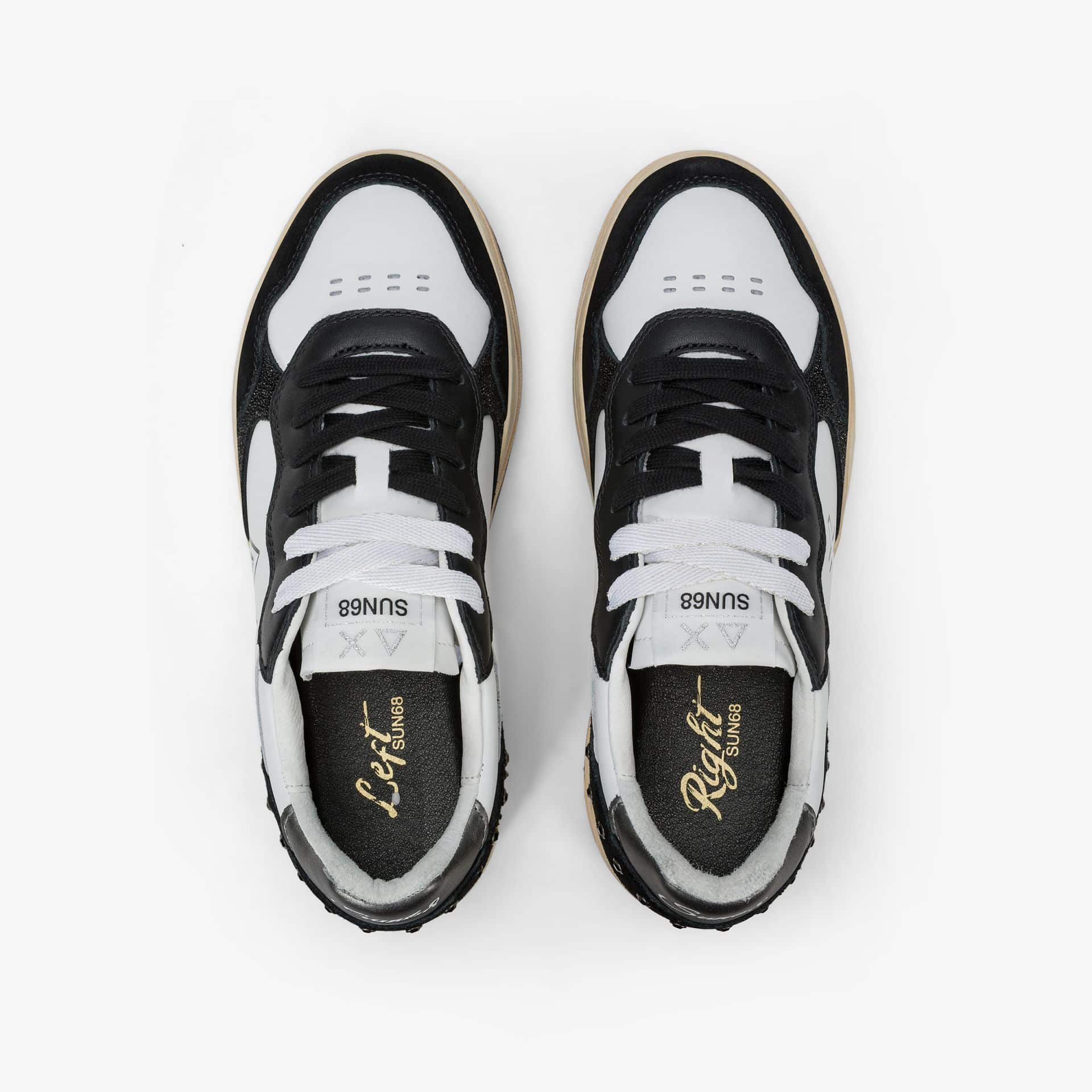 נעלי סניקרס לאישה SUN68 BASKET LOVE- Black