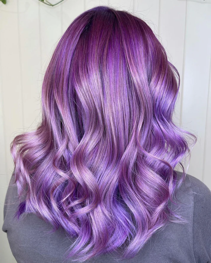 צבע שיער סגול הוט פרפל Hot Purple