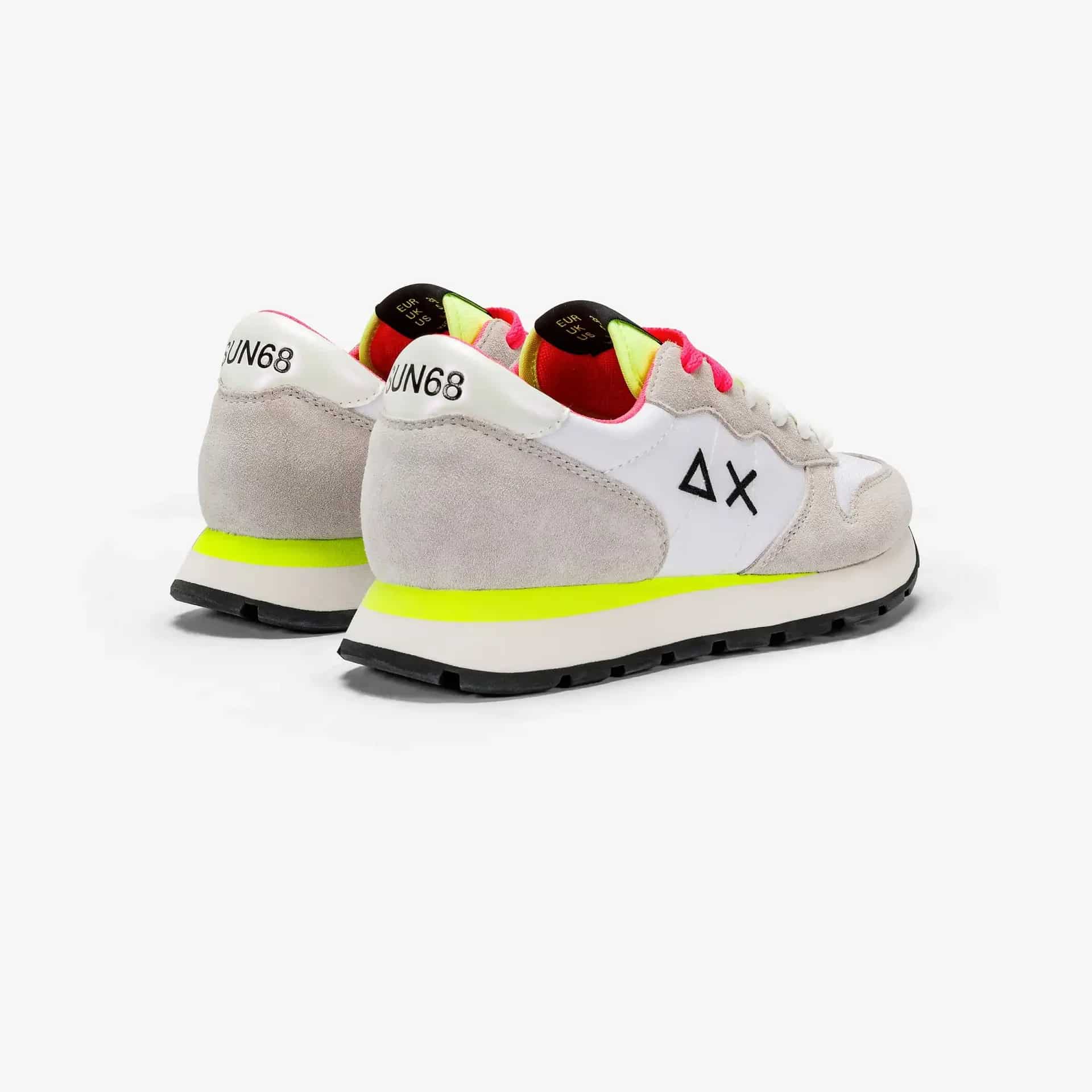 נעלי סניקרס לאישה SUN68 ALLY SOLID NYLON - White