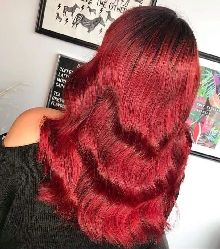 צבע שיער אדום רובי רוז' Ruby Rouge