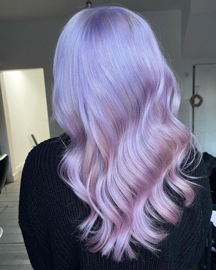 צבע שיער סגול לילך Lilac
